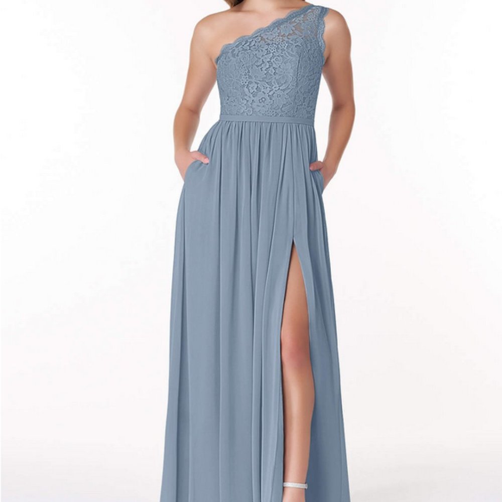 Azazie Demi A0 Dusty Blue